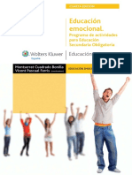 Educacion Emocional. Programa de Actividades para Educación Secundaria Obligatoria. Wolters Kluwer PDF