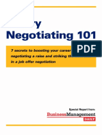 Salary Negotiating 101