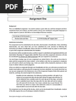 Assignment One: MIS771 Descriptive Analytics and Visualisation