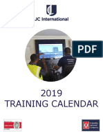 JC International Training Calendar 2019 2
