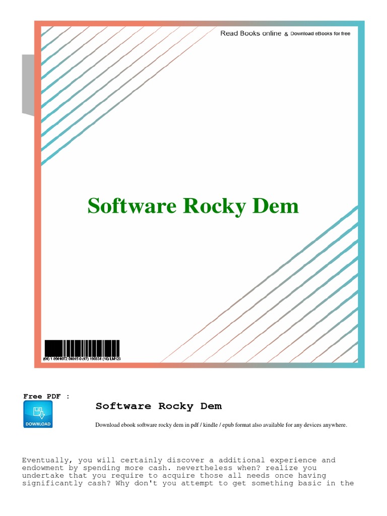 Download Rocky DEM Software PDF | PDF | Language Arts & Discipline ...