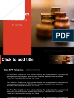 Coins On The Wooden Table PowerPoint Templates Standard