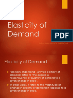 Elasticity of Demand & Elasticity of Supply