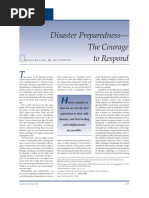 Disaster Preparedness - The Courage To Respond: Guest Editorial