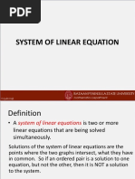 System of Equation in 2 and 3 Variables