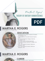 Martha E. Rogers' Theory of Unitary Human Beings