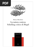 La Natura Contesa Schelling Critico Di H PDF