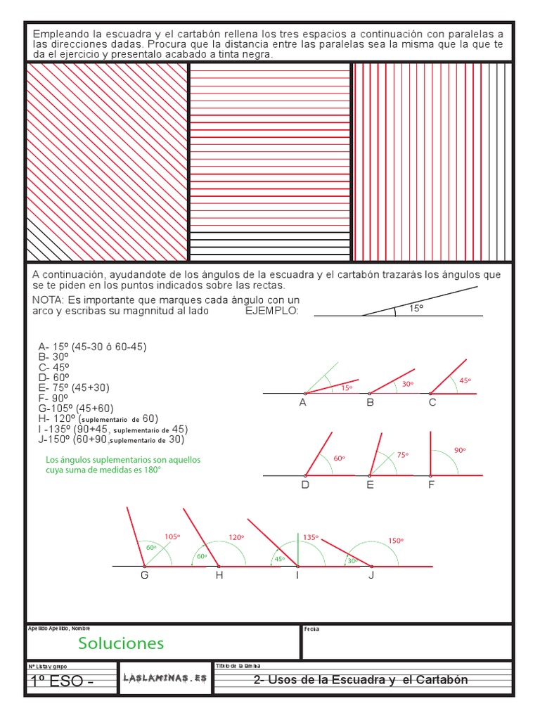 Matemática En Tus Manos - La escuadra y el cartabón son instrumentos que se  utilizan para trazar líneas rectas paralelas y perpendiculares. Ambos  instrumentos poseen forma de triángulo rectángulo. La escuadra es