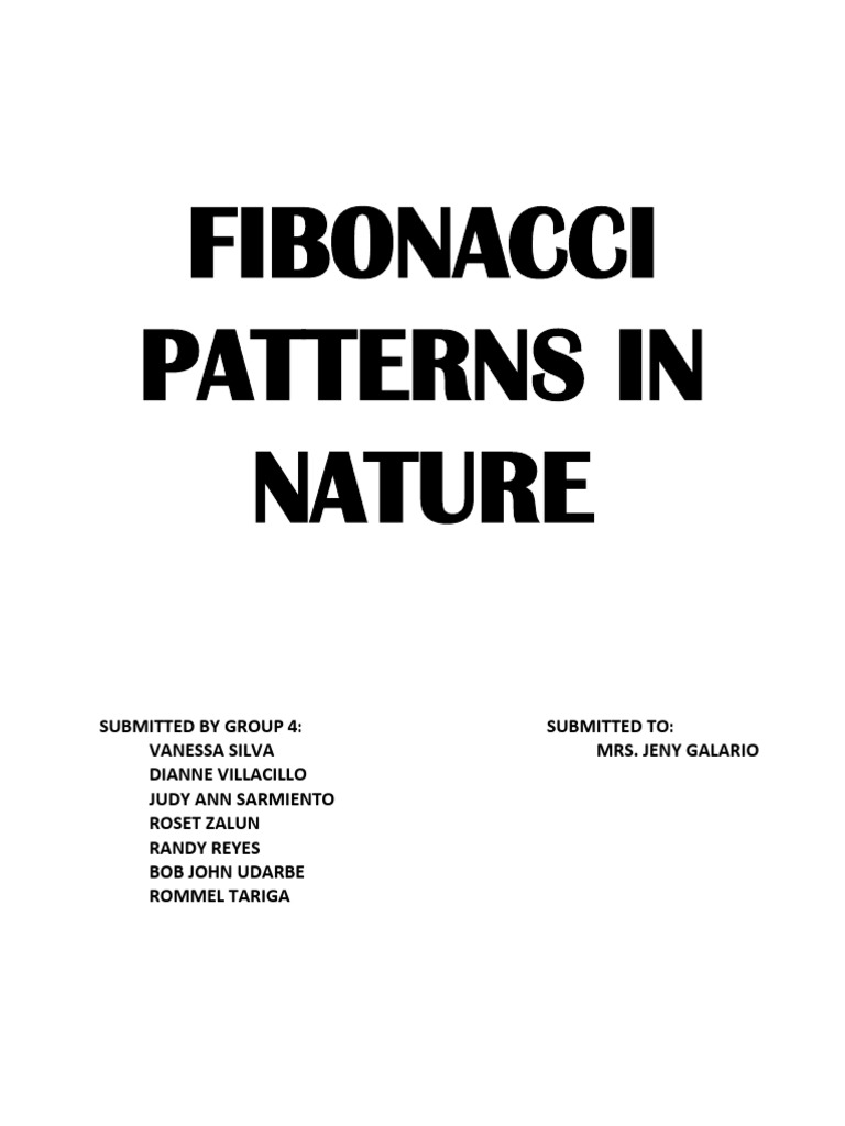 Fibonacci Patterns in Nature | PDF | Leaf | Trees