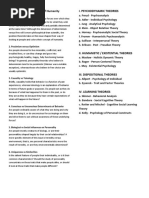 Dimensions For A Concept of Humanity I. Psychodynamic Theories