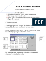 Preparing To Make A Powerpoint Slide Show: Bulleted List Slide Title Slide