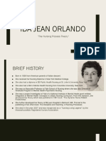 Ida Jean Orlando: "The Nursing Process Theory"