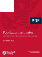 Dhs Population Estimates Illegal Alien Population Residing in The United States