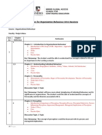 Organisational Behaviour - Session Plan VBBp8gXHsY