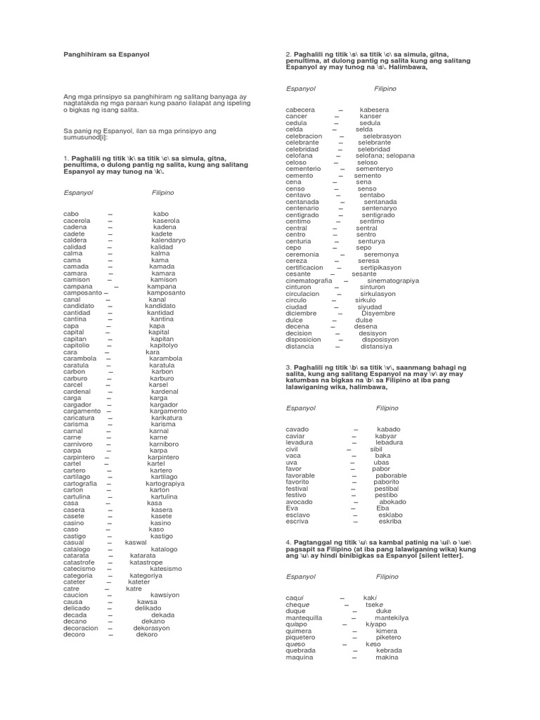 Pagbabaybay Iispel Mo | PDF