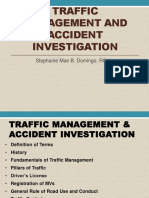 Traffic Management and Accident Investigation: Stephanie Mae B. Domingo, Rcrim