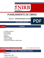 Planejamento Obras Curso