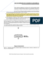 Rociadores Adicionales Instalados Bajo Una Barrera Plana, Continua y Sólida