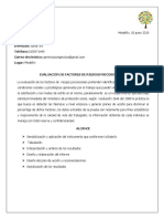 Evaluación factores riesgo psicosocial