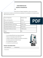 Caracteristicas de Equipos Topograficos