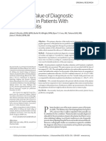 Prognostic Value of Diagnostic Sonography in Patients With Plantar Fasciitis