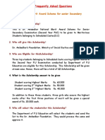 Frequently Asked Questions: Dr. Ambedkar National Merit Award Scheme For Senior Secondary Examination