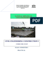 Civil Engineering Construction CEC 105 Practical-1 PDF