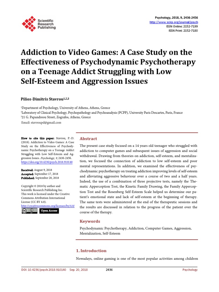 Addiction To Video Games A Case Study On The Effec | PDF ...