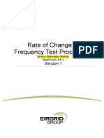 Rate of Change of Frequency Test Proceedure: (Insert Generator Name) Insert Unit (XX1)