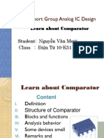 Report Group Analog IC Design: Learn About Comparator