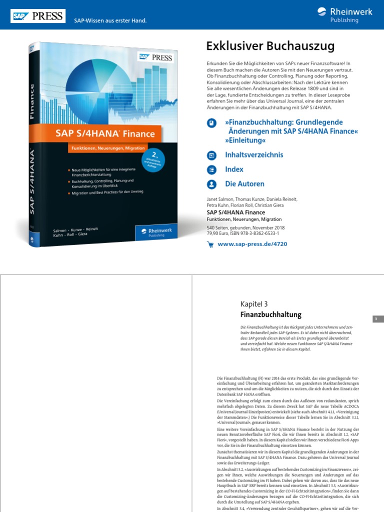 SAP Universal Journal | PDF