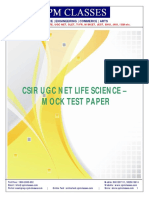 Csir Ugc Net Mock Test Paper