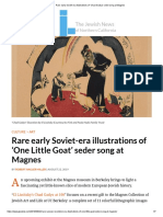 Rare Early Soviet-era Illustrations of ‘Chad Gadya’ Seder Song at Magnes