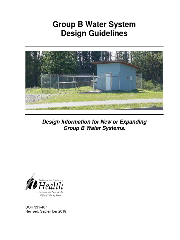 Group B Water System Design Guidelines PDF Drinking Water Water