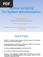 Python Scripting For System Administration: Rebeka Mukherjee