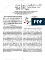 2016 - Study On Protocol and Required Bandwidth For 5G Mobile Fronthaul in C-RAN Architecture With MAC-PHY Split