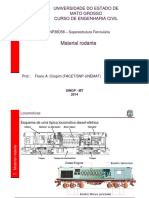 SNP38D58 – Superestrutura Ferroviária Material rodante