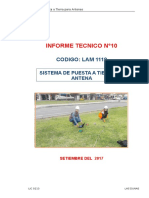 Sistema de Puesta A Tierra en Antena #LAM 1119