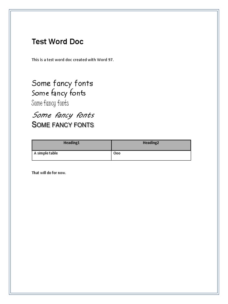 Test Document with Fancy Fonts | PDF | Language Arts & Discipline