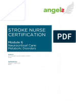 SNC Module 6 - Neurocritcal Care Metaboloic Disorders