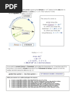 Area of A Circle