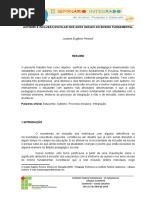 Autismo e Inclusão Escolar Nos Anos Iniciais Do Ensino Fundamental