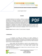 Autismo e Inclusão Escolar Nos Anos Iniciais Do Ensino Fundamental