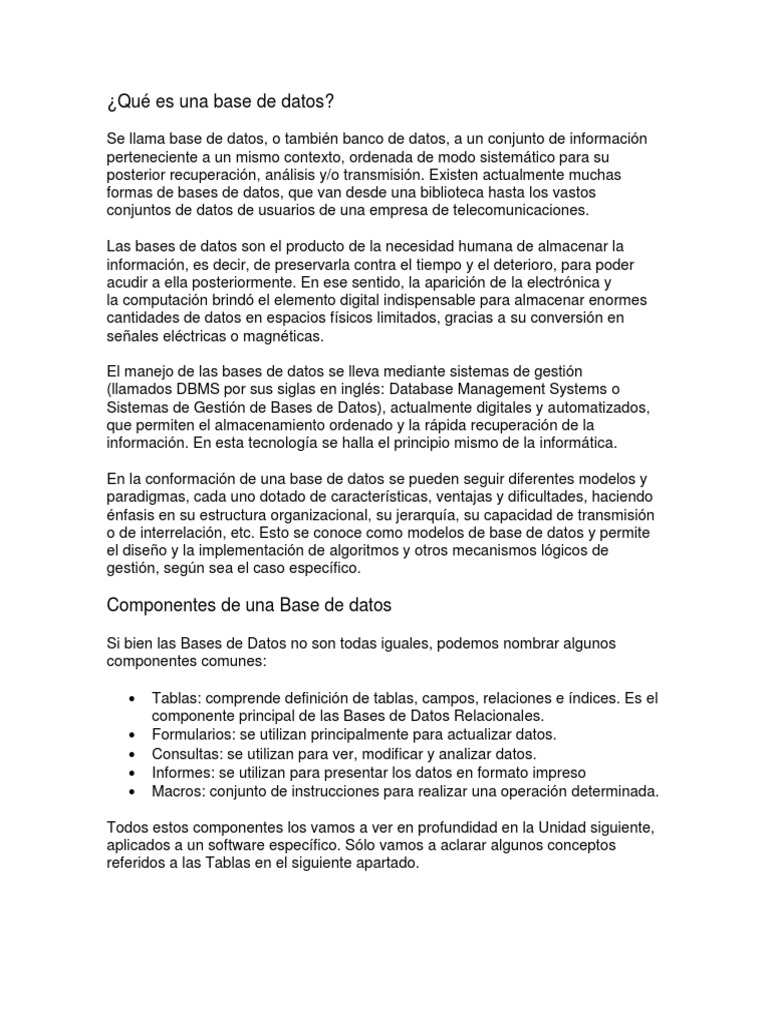 QU ES UNA BASE DE DATOS visual data 6