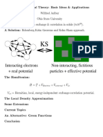 Particles + Effective Potential Interacting Electrons Non-Interacting, Fictitious + Real Potential