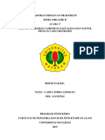 Teknik Pemisahan Campuran Naftalena Dan Naftol Dengan Cara Ekstraksi