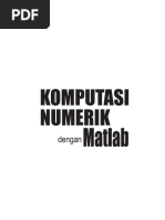 Komputasi Numerik Matlab PDF