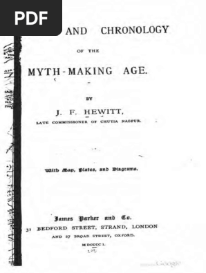 1901 Hewitt History And Chronology Of The Myth Making Age Solar