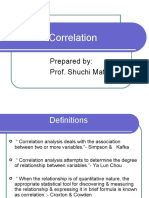 Correlation: Prepared By: Prof. Shuchi Mathur