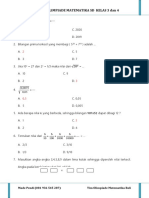 Kumpulan Soal Olimpiade Matematika SD Kelas 5 Dan 6